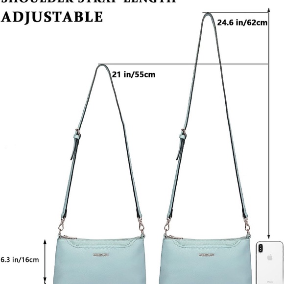 NWOT Amelie Galanti Crossbody Purse - Picture 6 of 8